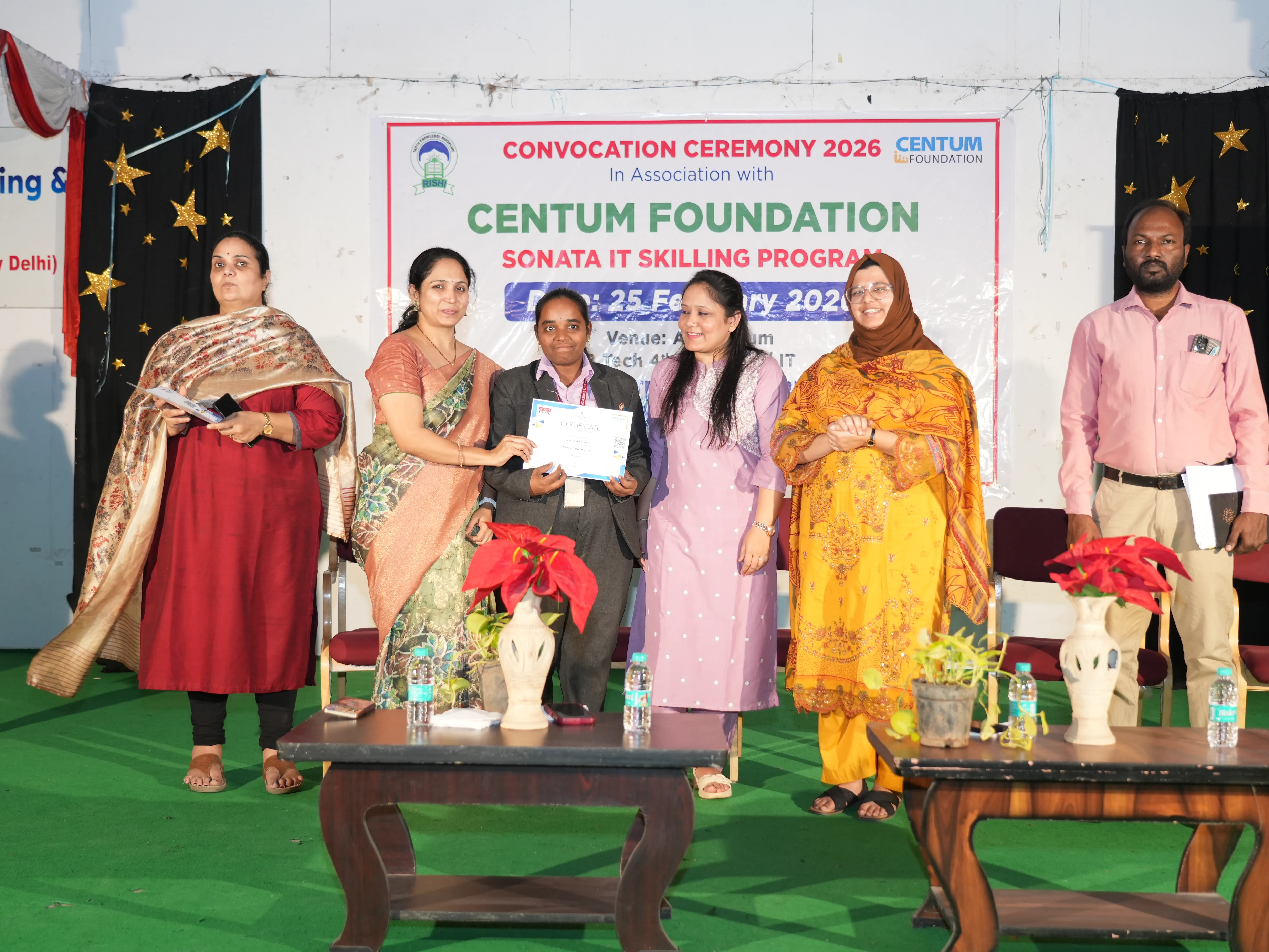 Convocation Ceremony of Sonata CSR through Centrum foundation for 4 th year students - RITW